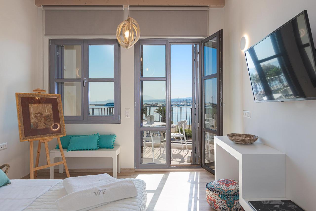 V77 Seafront Suites Rethymno  Bagian luar foto